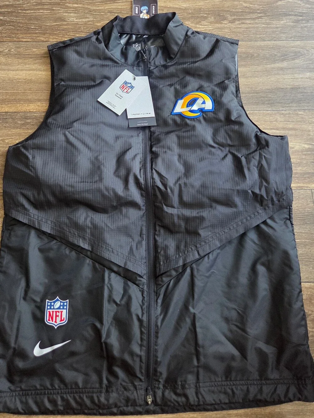 Nike Therma-Fit ADV Los Angeles LA Rams NFL On Field Apparel Vest Mens Medium